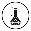 Holy water bottle icon