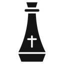 Holy water bottle Black Filled icon