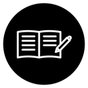 Homework Black Filled icon