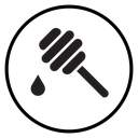 Honey dipper icon
