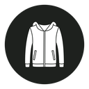 Hoodie jacket icon