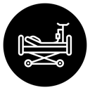 Hospital bed icon