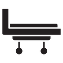 Hospital bed icon