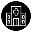 Hospital building icon