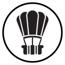 Hot air balloon icon