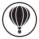 Hot air balloon icon