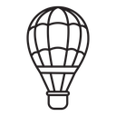 Hot air balloon icon