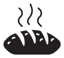 Hot bread icon