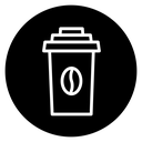 Hot coffee cup 2 icon
