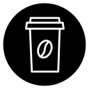 Hot coffee cup icon
