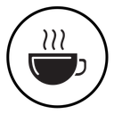 Hot coffee cup icon