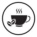 Hot coffee cup icon