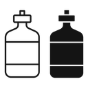 Hot water bottle icon