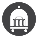 Hotel service Black Filled icon