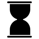 Hourglass Black Filled icon
