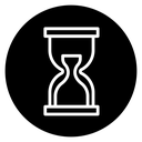 Hourglass end icon