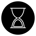 Hourglass end 2 icon