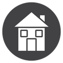 House Black Filled icon