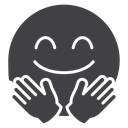 Hugging emoji icon