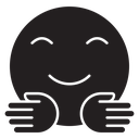 Hugging emoji icon