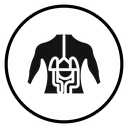 Human body anatomy Black Filled icon