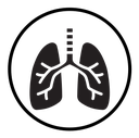 Human lungs icon