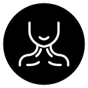 Human neck icon