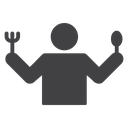 Hungry human icon