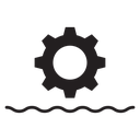 Hydraulic energy icon