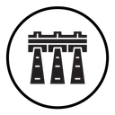 Hydroelectric dam icon