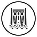 Hydroelectric dam icon