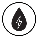 Hydroelectric energy icon