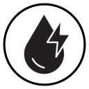 Hydroelectric energy icon