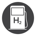 Hydrogen fuel pump icon