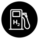 Hydrogen fuel pump icon