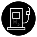 Hydrogen fuel pump icon