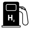 Hydrogen fuel pump icon