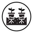 Hydroponics farming pot icon