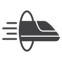 Hyperloop Black Filled icon