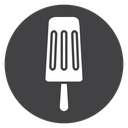 Ice Cream Black Filled icon