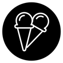 Ice cream cone icon