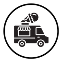 Ice cream van icon