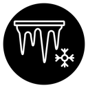 Icicles 2 Black Filled icon