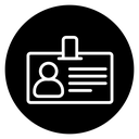 Id badge icon