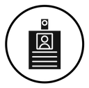 ID badge icon