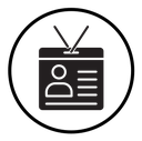 ID badge icon