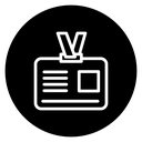 Identification badge icon