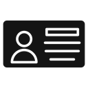 Identification card icon