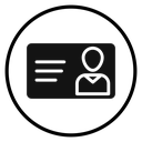 Identification card icon