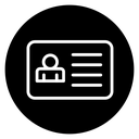 Identity card icon